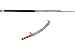 JARDIAFFAIRES Ensemble compatible avec Bahco perche télescopique 5 mètres et scie arboricole 386-6T