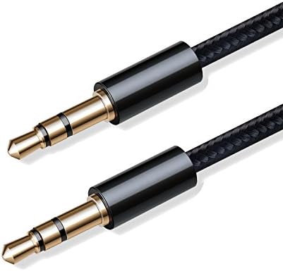 3.5mm Premium Auxiliary Audio Cable( 1.2m) AUX Cable Male to Male Stereo Extension Cable Cord for Headphones, iPods, iPhones, Home / Car Stereos, Computer, MP3 Players and more