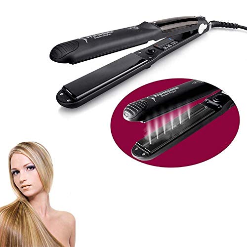 Steam Hair Straightener Flat Iron Digital LCD Temperature Control Wide Plates Advanced Ceramic Straightener Get Great Steam Hair Straightener Flat Iron Digital LCD Temperature Control Wide Plates Advanced Ceramic Straightener Get Great