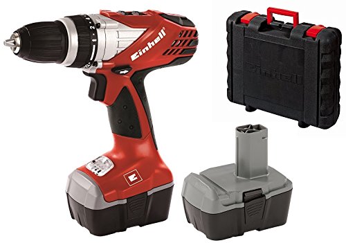 Einhell Akku Bohrschrauber RT-CD 14,4/1 (2x Ni-Cd Akku, 14,4 V, 1,5 Ah, 2 Gang, 36 Nm, LED-Licht, Schnellladegerät, Koffer)