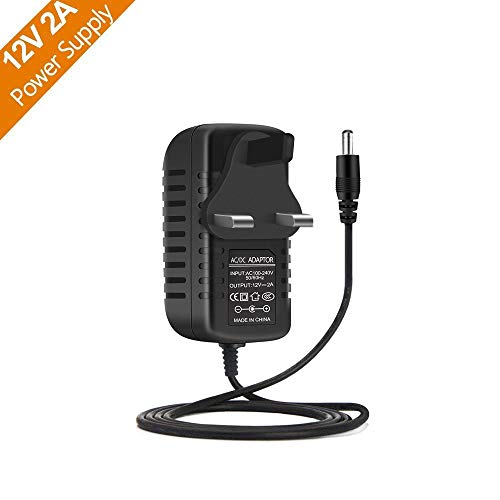 Price comparison product image LightingWill LED Power Supply 12V 2A 24W Wall Plug,  AC 100-240V to DC 12 Volt Power Transformers Power supply For 12V 2835 / 5050 LED Strip Light,  24 Watt Max