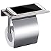 Produktbild HOMFA Toilettenpapierhalter mit Deckel Papierhalter ohne Bohren Papierrollenhalter  rostsicher Klopapierhalter Selbstklebender 3M-Kleber mit Mobiler Telefon Aufbewahrungsfläche