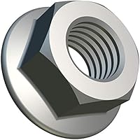 M4 Flanschmuttern mit Sperrverzahnung (Packung mit 100 Stück) aus Stahl Galvanisch Verzinkt für Bolzen/Schrauben…