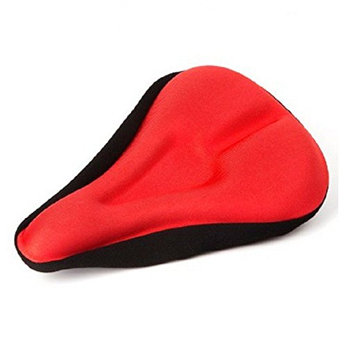 Jooks Bike Seat Cover Bike Saddle Cover with Waterproof Saddle Cover Gel Bicycle Seat Suitable For Mountain Bike Seat Pad Bike Cushion Saddle Cover Red