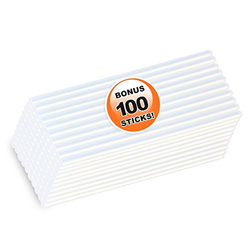 Preisvergleich Produktbild 100 STÜCK Klebesticks / Heißklebesticks Klebestifte für Mini Klebepistole / Heißklebepistole,7mm Durchmesser 185mm Länge (Transparent)
