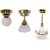 1:12 Dollhouse Miniature Plafonnier Modèle Rond LED Plafonnier Pour Mini Accessoires De Décoration De Maison
