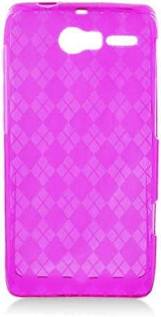 SlickGears] Premium Slim Fit Crystal TPU Gel Skin Case for Motorola RAZR M XT907 / Electrify M XT901 (Verizon) (Purple)