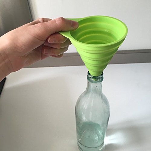 Home Optimal Silikon Falttrichter, 8cm Durchmesser. Trichter perfekt für die Küche und Heimwerken - 6