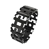 Schwarz Multitool Armband Werkzeug Edelstahl,Notfall-Tool Opener Schraubendreher_Colorful