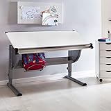paidi schreibtisch marco 2 105 cm MATERIAL ? C-Fuß-Gestell und Schultaschenhalter sind aus lackiertem Metall // Tischplatte ist aus Melaminharzbeschichtetem MDF (Mitteldichte Holzfaser)