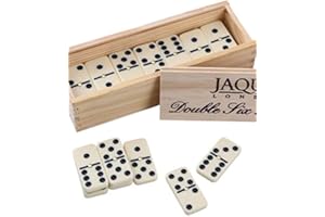 Jaques of London Dominoes Set | Complete D6 Dominoes Game for Adults & Children | Luxury Dominos Set | Traditional Games | Since 1795