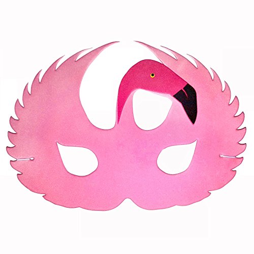 Blue Frog Toys Flamingo-Maske für Kostüme & Verkleidung, Rosa, Schaumstoff