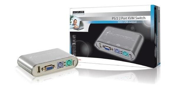 2port kvm ps2 + USB + 2xcable (5412810104246)