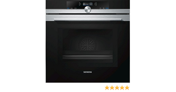 Siemens iQ700 HM633GNS1 forno Forno elettrico 67 L Nero, Acciaio  inossidabile : Amazon.it: Grandi elettrodomestici