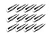 Hair Slides - 4.7cm - 12 Pack - Various Colours - White