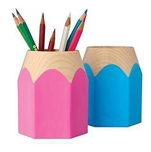 Liying Neu Stiftebox Stifteköcher Stiftehalter Stiftbecher Stiftablage schön Größ Bleistift Rose - 5