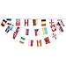 Produktbild 24 String zum Aufhängen Länder Flaggen Banner World Sports Länder Wimpelkette für 2016 Frankreich Fußball Euro Cup – 14 x 21 cm