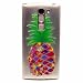 Produktbild Für LG Magna H502 Hülle, MUTOUREN für LG Magna H502 /G4c H525N /G4 Mini/C90 Schutzhülle Crystal Kirstall Handyhülle Case Cover TPU Silikontasche Transparent Ultra dünne Gel Anti-scratch hinten Tasche Etui Bumper Weiß - Ananas bunt