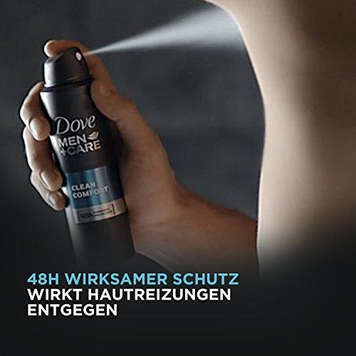 Dove Men+Care Deospray Clean Comfort Anti-Transpirant, 3er Pack (3 x 150 ml) - 4