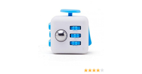 Best Style Blue White Fidget Cube Toy Anxiety Stress Attention Relief Amazon Co Uk Grocery