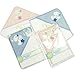 Cute Little Duckling Applique Hooded Towelling Bathrobe - White/Blue