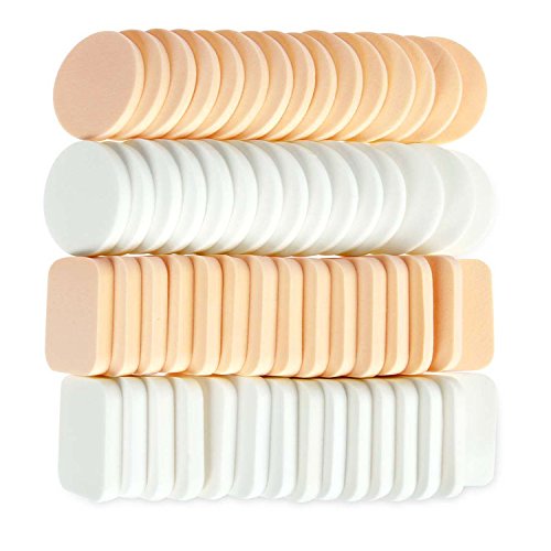 40 Pcs Makeup Cosmetics Sponge Facial Powder Puff Blush Foundation Applicator Powder Puff