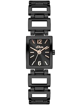 s.Oliver Damen-Armbanduhr Color Clash Analog Quarz Alloy SO-3065-MQ