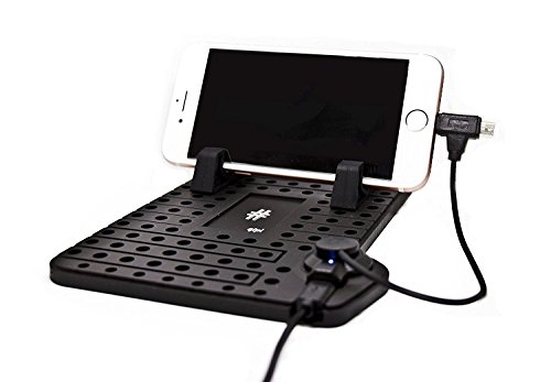 qtpi KFZ Halterung für Smartphone Rutschfest ohne kleben inklusive Ladestation (USB) - 7