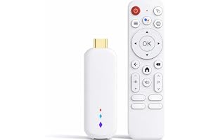 Gugxiom TV Stick 4K för Android Bärbar Strömmande Mediaspelare med Röstfjärrkontroll och 2 GB RAM 16 GB ROM, 4K HDR Smart TV