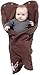 Wallaboo Baby Blanket Fleur, Supersoft 100% Cotton, For Pram, Moses Basket or Crib and Travel, Chocolat