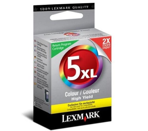 Preisvergleich Produktbild Lexmark 5xl Inkjet Tintenpatrone, farblich sortiert