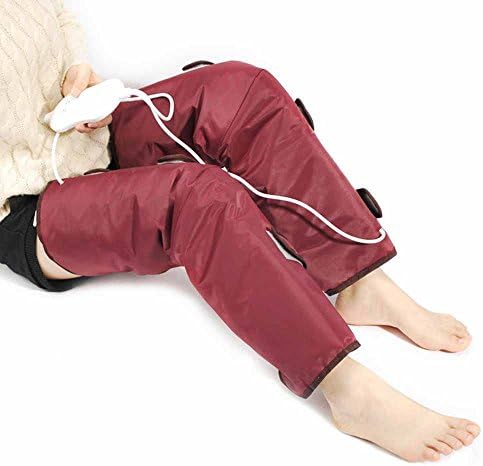 Knee compression sleeve Knee pads Vibration heat massage Electric stovepipe leg warmer with heating leggings (Red wine) Arthritis knee pads