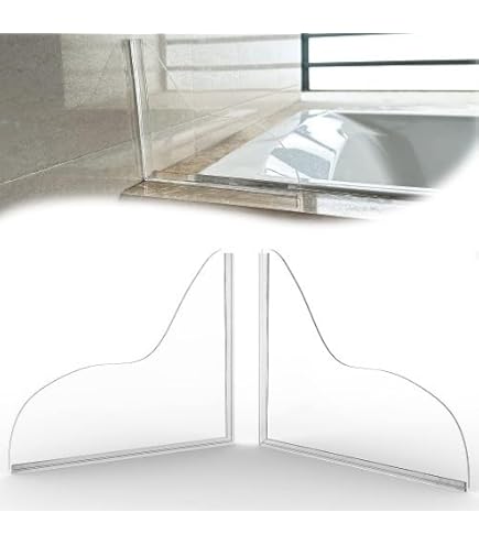 2 Paraspruzzi Per Vasca Doccia - Pannelli Acrilici Trasparenti Con Nastro Adesivo - Foto 7