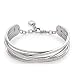 Produktbild Leonardo Jewels Damen Armreif Verona Edelstahl Glas silber 6.6 cm 016368