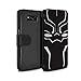 Price comparison product image STUFF4 PU Leather Wallet Flip Case/Cover for Samsung Galaxy S8 Plus/G955 / Face Mask Design / Black Panther Inspired Collection