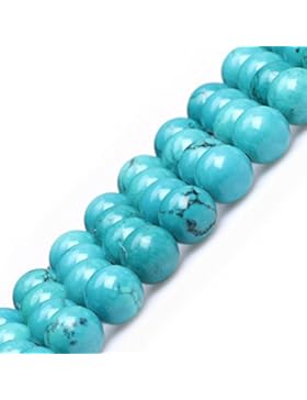 Sweet & Happy Girl's store 10mm runde Edelstein-natürlicher Türkis Perlen Strang 15 Zoll Schmuckherstellung Perlen
