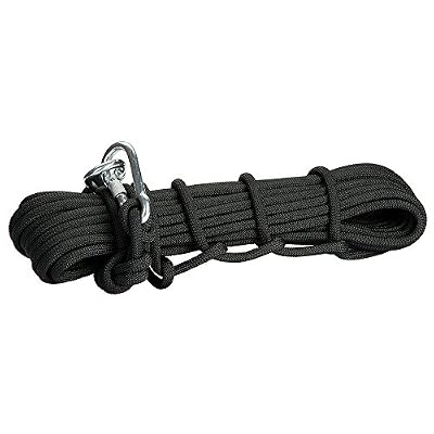 Generic 12KN 9.5mm 10m Extérieur Escalade Corde de Sauvetage Rappelling Corde de Sécurité Solide - Noir, 10 m