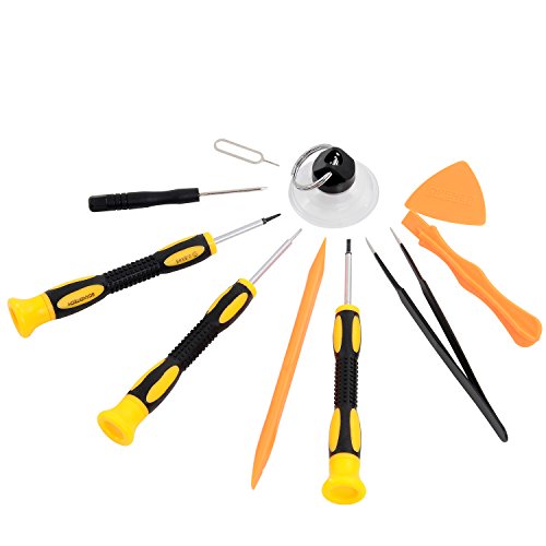 Reparatur-Set mit Tools für iPhone 4, 5, 5S, 5 C, 6, 6S, Samsung Galaxy, Note – magnetische Schraubendreher Werkzeug Set für Handys und mobile Geräte – Fix Iphone Bildschirm, Akku mit Toolkit von Scandi Tech - 5