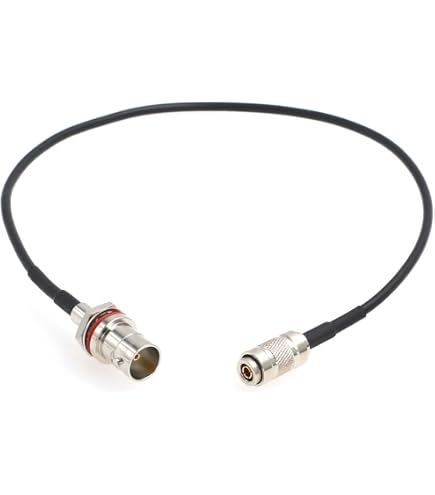 EONVIC Câble Coaxial 12G-SDI UHD 4K 1M - Micro BNC Angle Droit Vers BNC Mâle