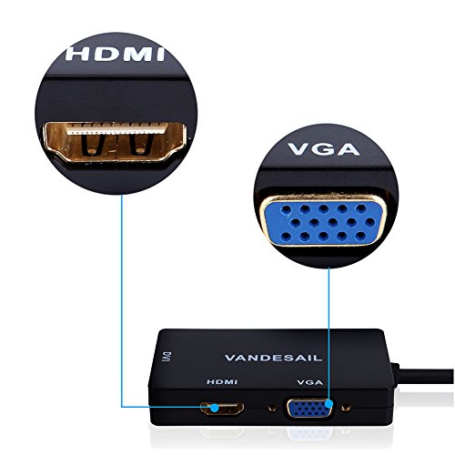 DisplayPort Kabel Adapter, Vandesail® DP V1.2 DisplayPort zu DisplayPort Audio-Video-Kabel HDMI Unterstützung 4 K Auflösung 60 Hz 1080p HD, vergoldet Stecker auf Stecker - 4