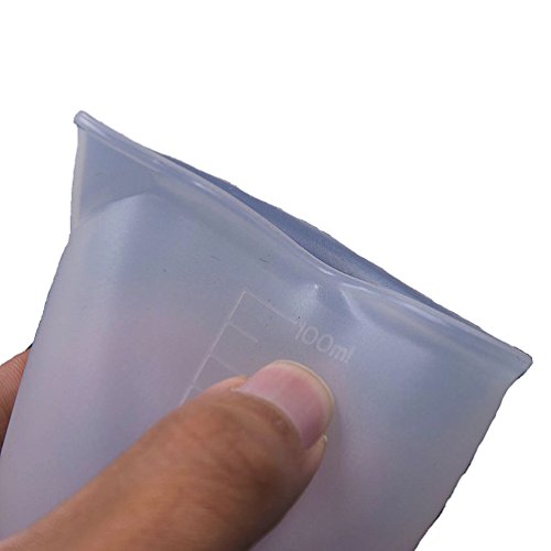 YNuth 100ml Silikon Messbecher Backmessbecher Mensur Transparent Gießen Werkzeug - 9