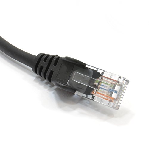 Schwarz Netzwerk Ethernet RJ45 CAT5e CCA UTP Patchkabel 26AWG Kabel 50 cm 0,5 m - 3