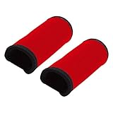 Ossenberg Neoprene Comfortable Crutch Handle Pads with Velcro - Red