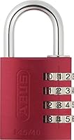 ABUS 488139 Cadenas antivol &agrave; combinaison 145/40 Aluminium Rouge