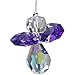 Produktbild kruzifix24 Devotionalien Schutzengel Kristall - Engel Alexis Violett Swarovski® Elements 3 cm - Flexibler Strahl zum Hängen Glücksbringer Autospiegel Führerschein