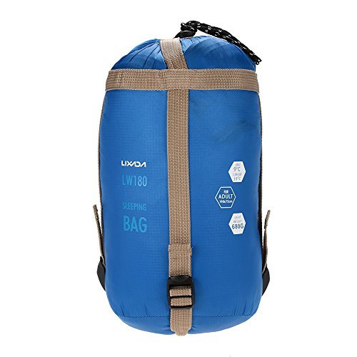Lixada Saco de Dormir Ultraligero Compresible Multifuncional Saco de Dormir Rectangular 190 * 75cm 680g