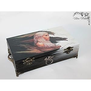 Exklusive Teebox ,Tee, Tea, Teebeutel ,Teekiste , wood, Winter is coming,Daenerys Targaryen,Game of Thrones,Khaleesi