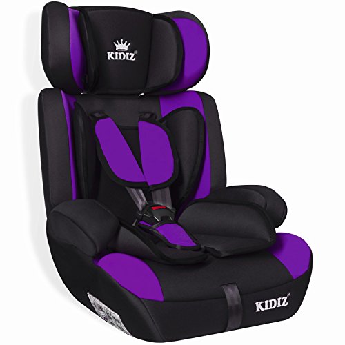 Kidiz® Autokindersitz Kinderautositz Sportsline ✓ Gruppe 1+2+3 ✓ 9-36 kg ✓ Autositz ✓ Kindersitz | Stabil und Sicher | | Farbe: Lila - 4