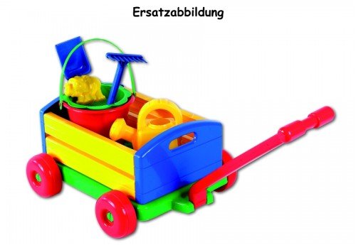 Outdoor active Nachziehwagen mit Eimergarnitur, 6-teilig