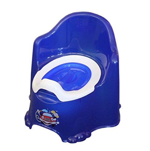 Blue Elegant Baby Potty Training Chair Seat With Removable Potty Pot & Lid For Kids Children